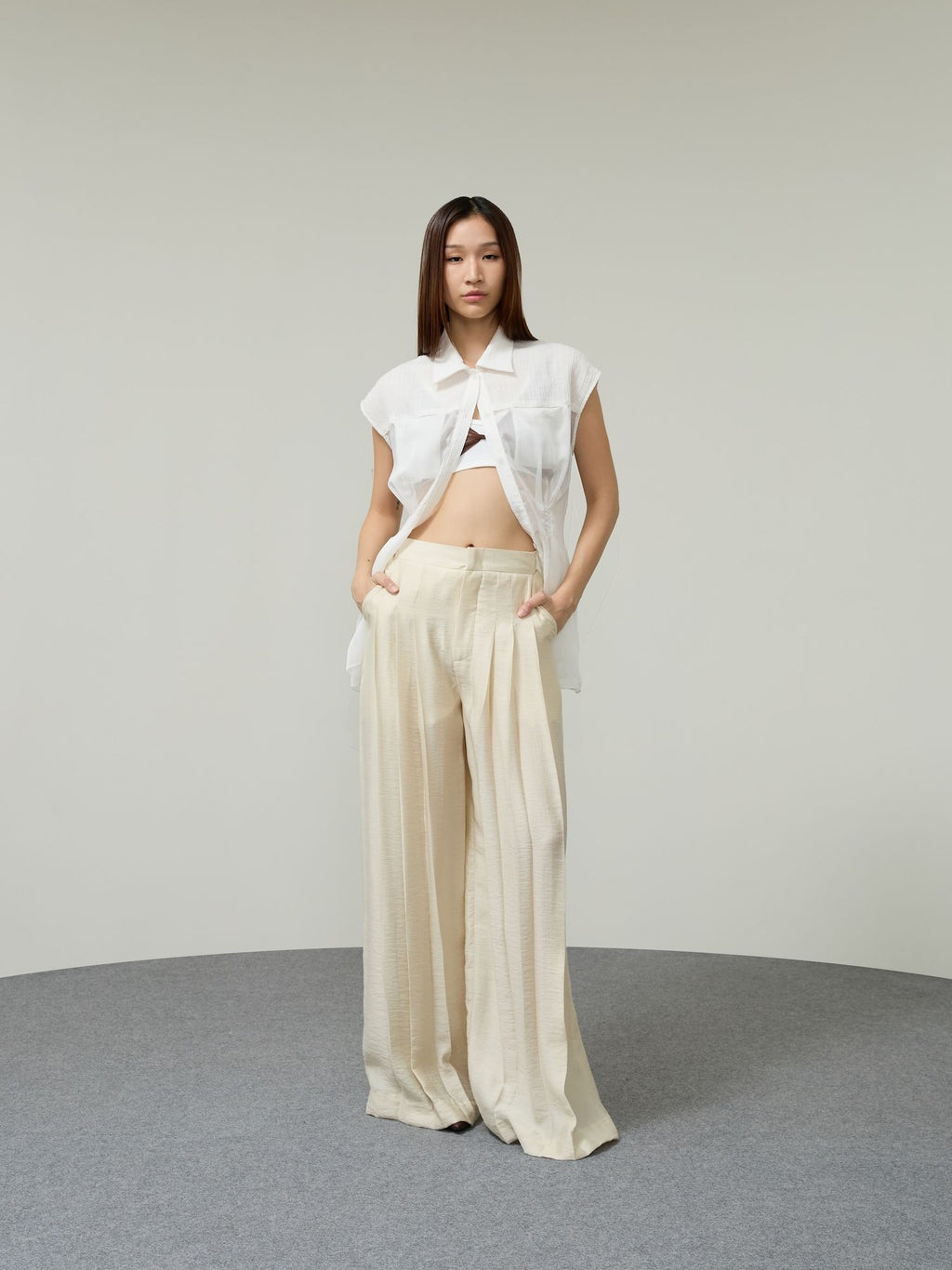 SHEER VEST SS26 Oversized
