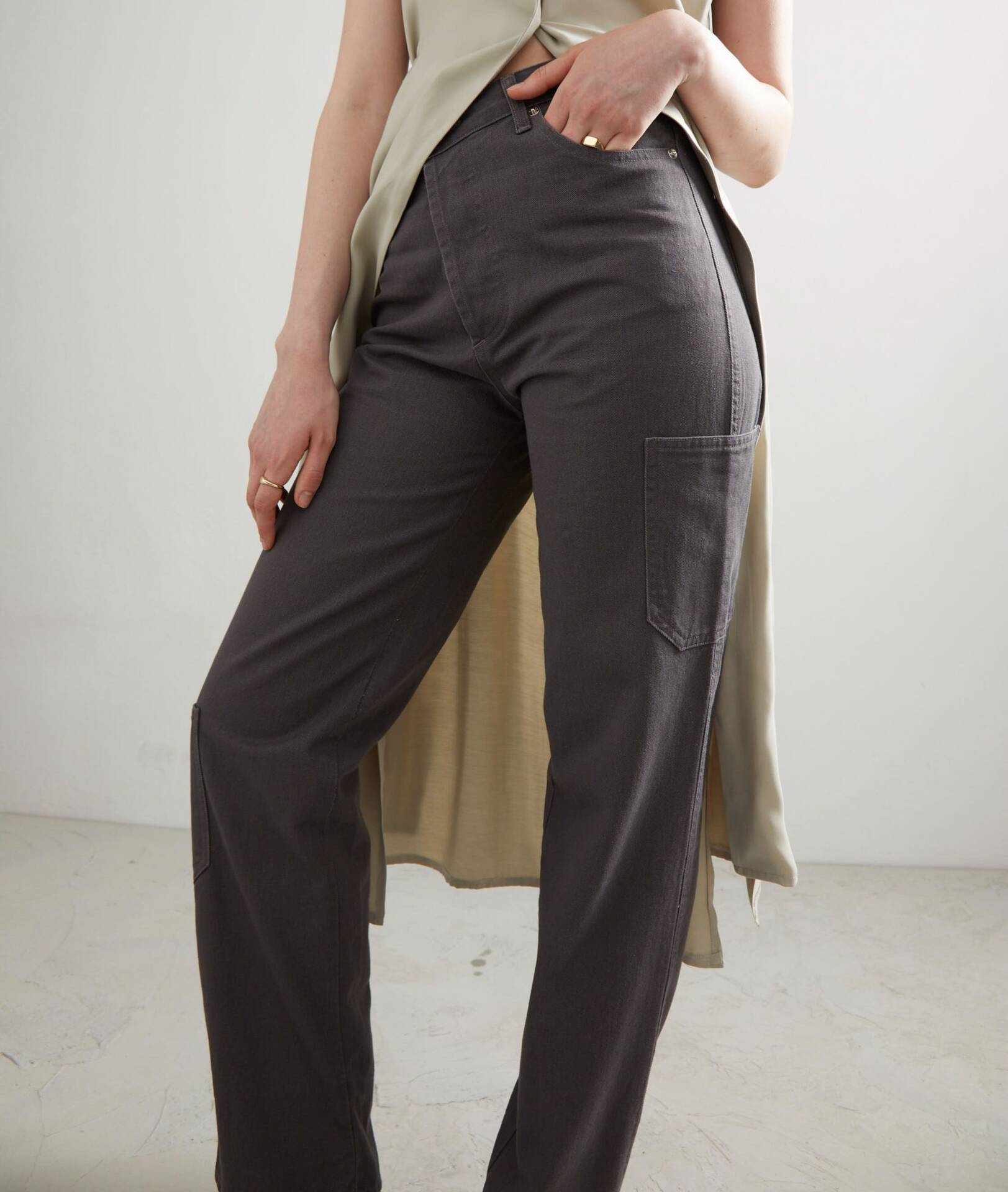 JEANS OVERLAP Cargo Grey