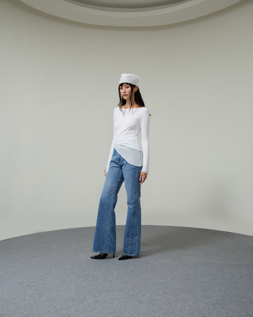 KNOT JERSEY LONG SLEEVES SS26 MESH Top