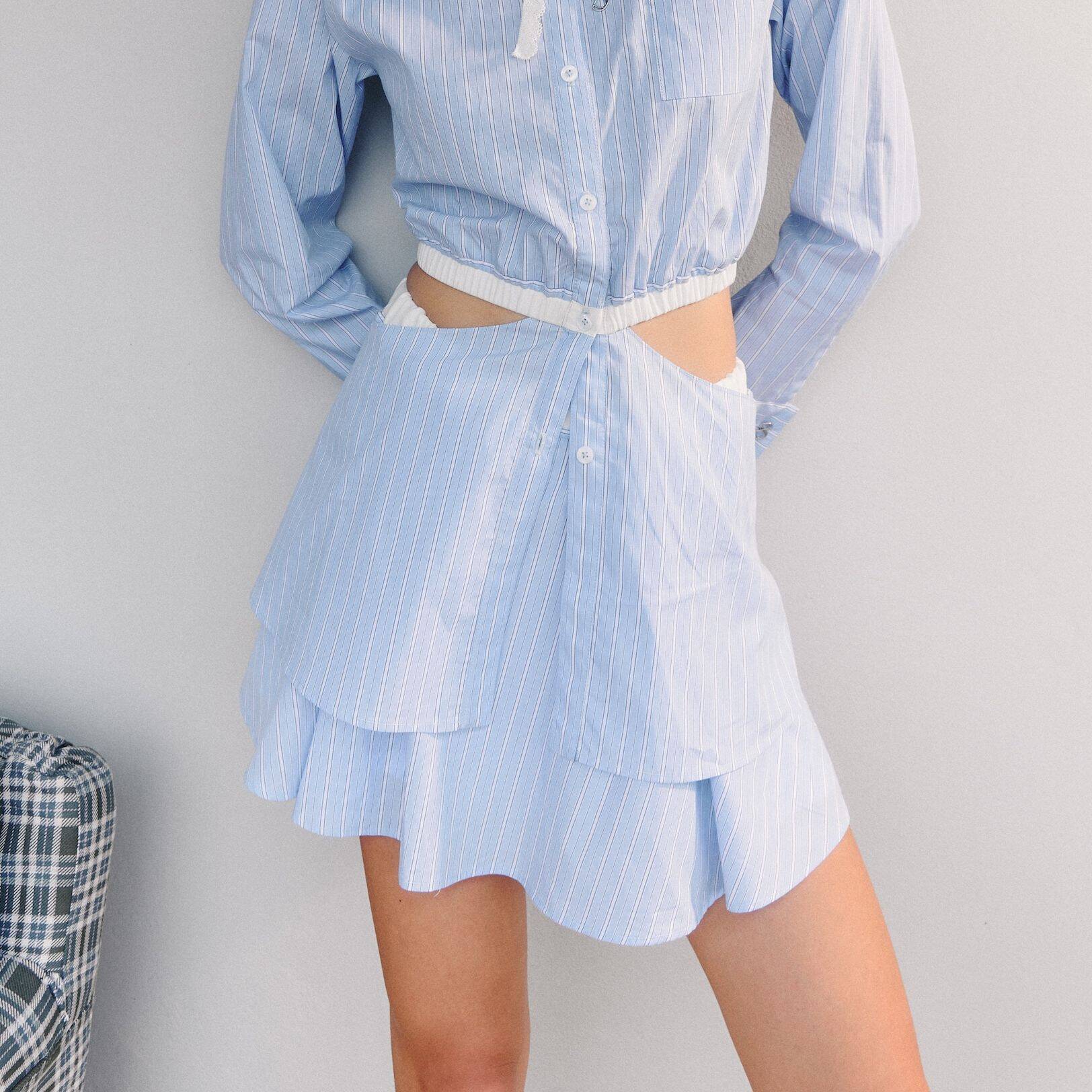 MINI SKIRT SS25 Stripe (With Undershorts)