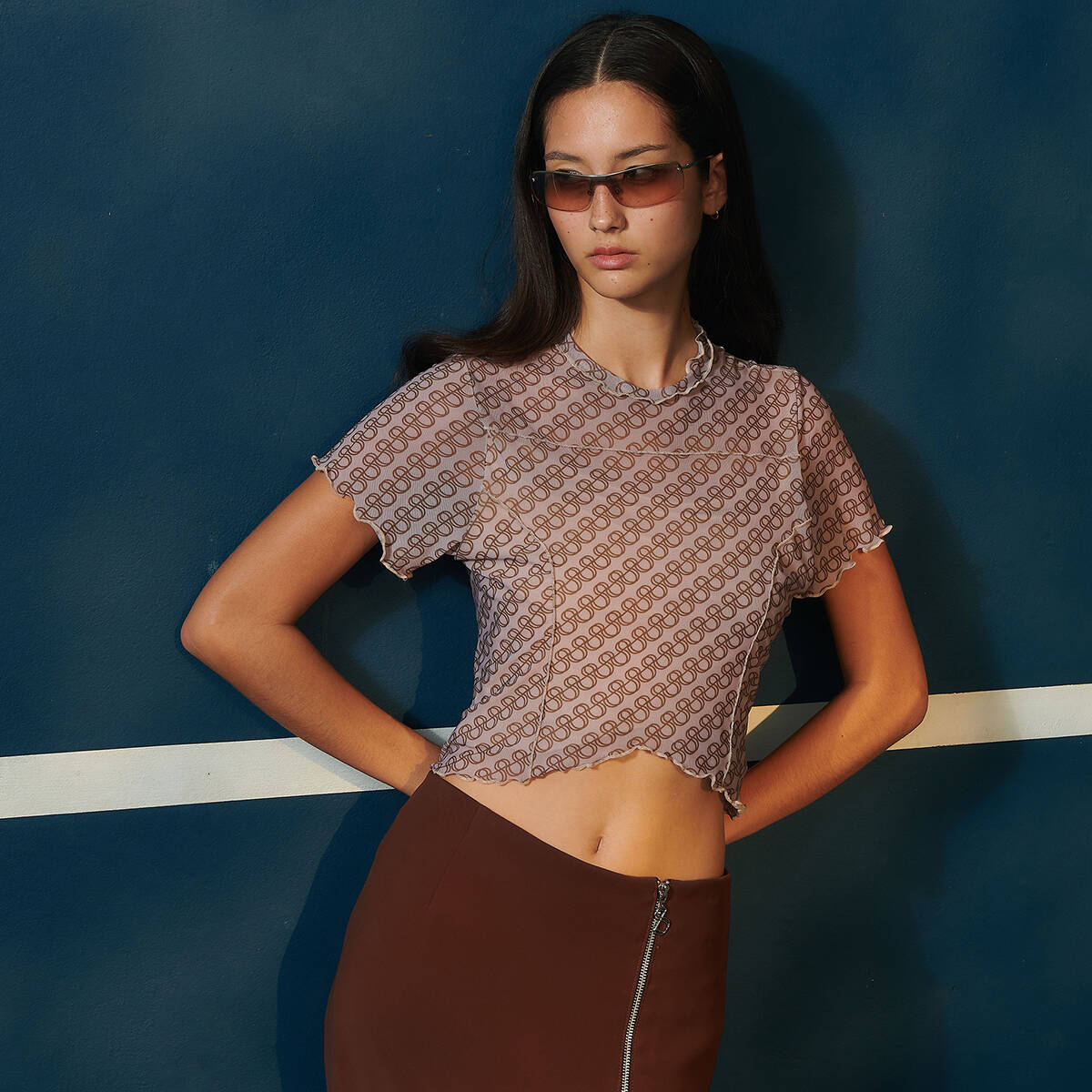MESH SS24 Crop Top Print (front lining only)