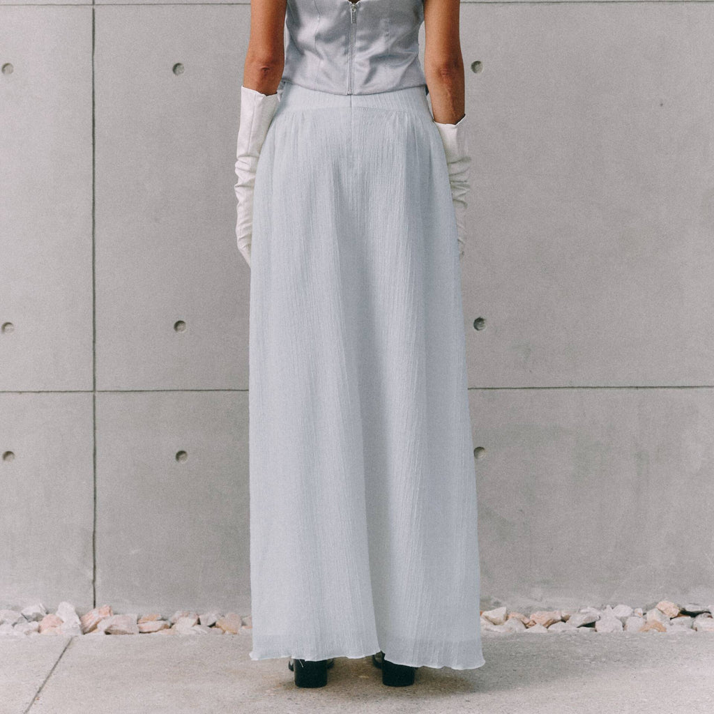 SKIRT RUCHED SS25 (Recycled Texture Fabric)