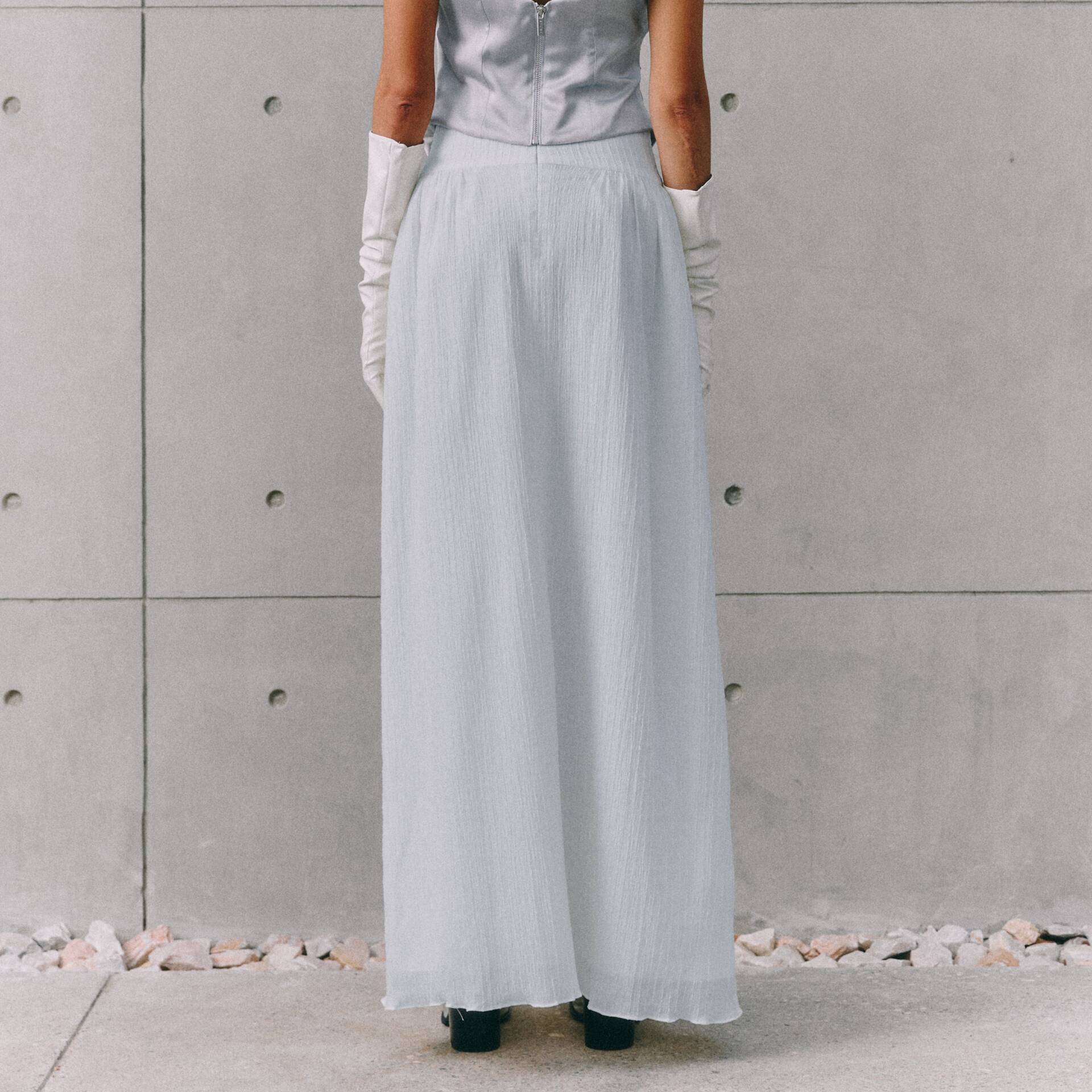 SKIRT RUCHED SS25 (Recycled Texture Fabric)