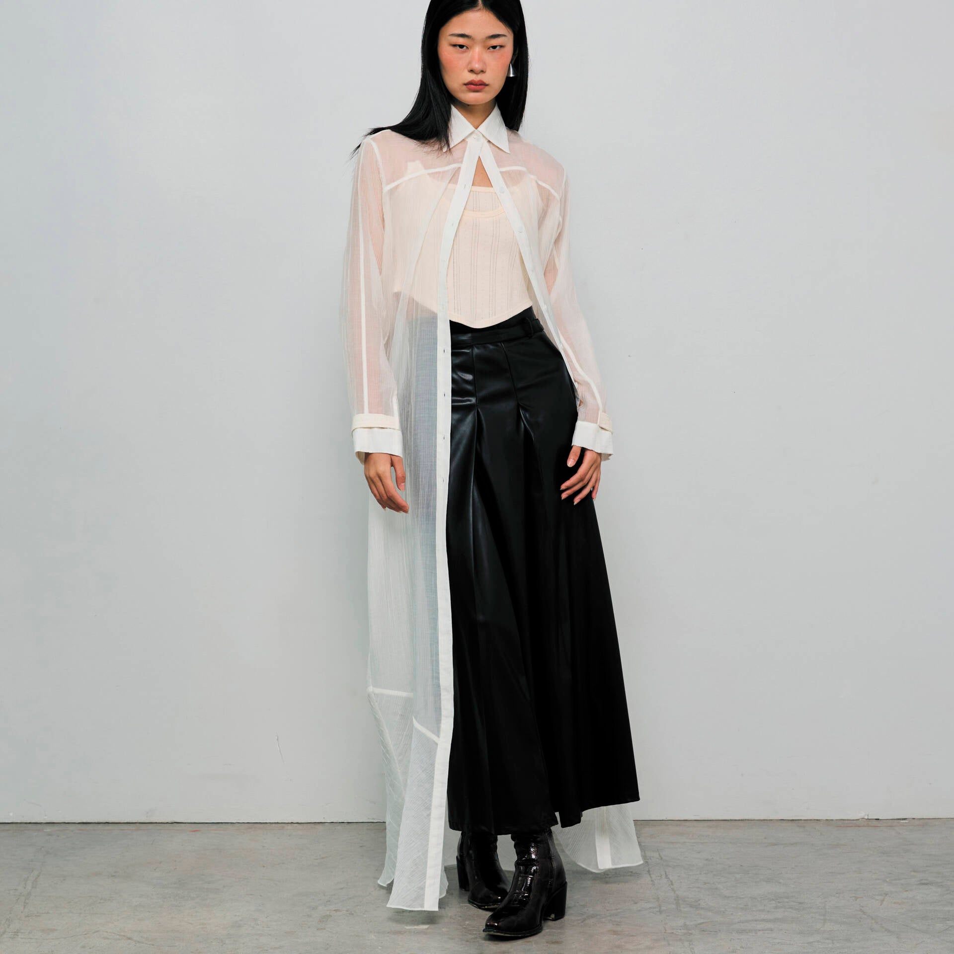 MAXI SHIRT FW24 Sheer