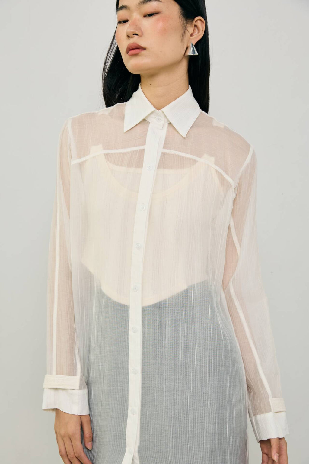 MAXI SHIRT FW24 Sheer