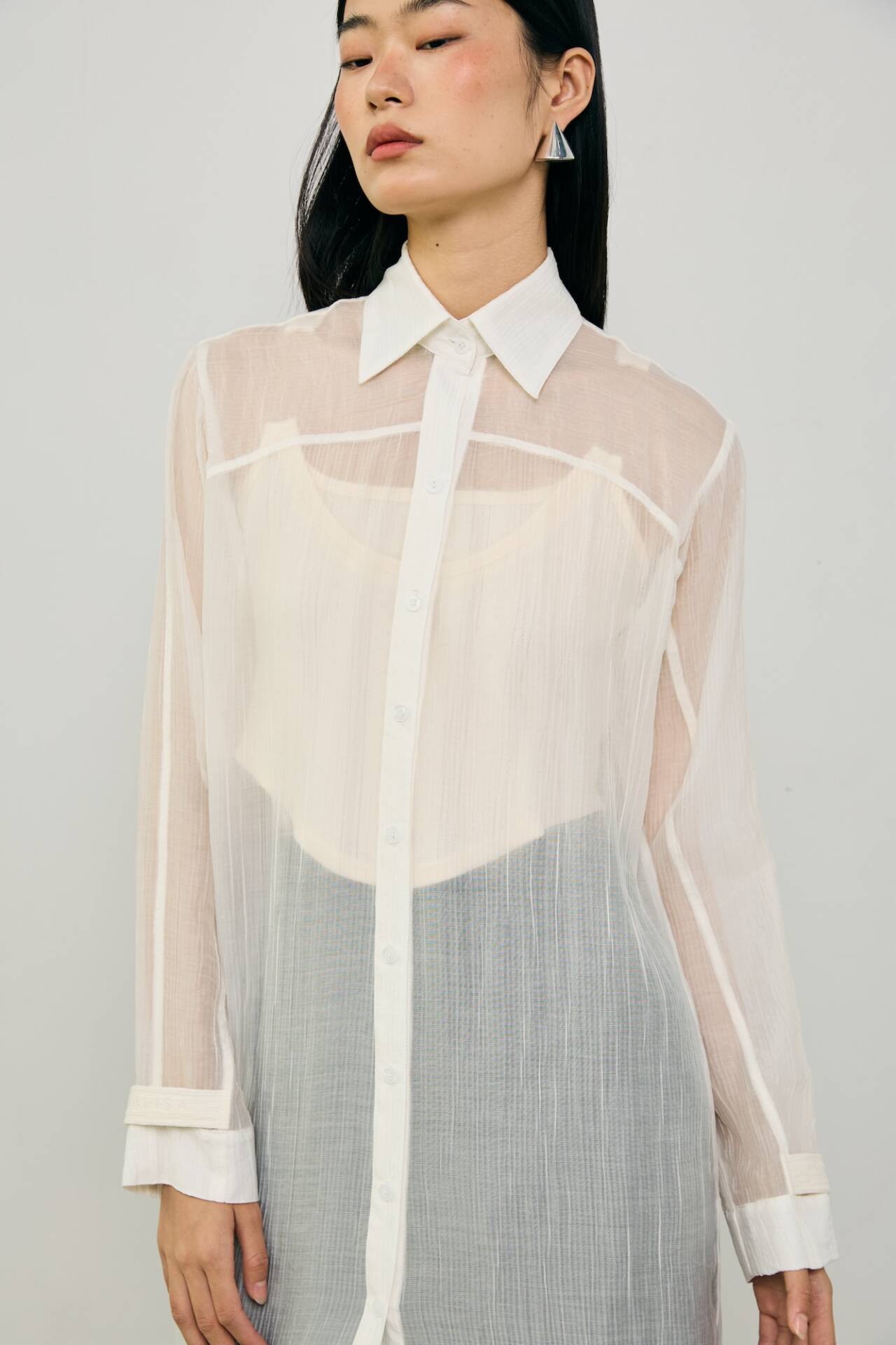 MAXI SHIRT FW24 Sheer