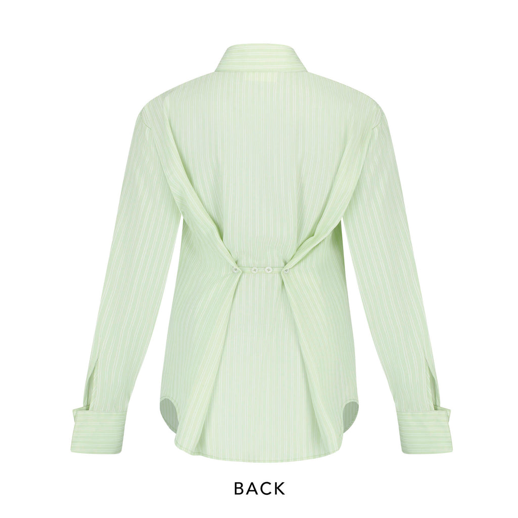 Oversized SHIRT SS25 Striped  (Back Adjustable Button)