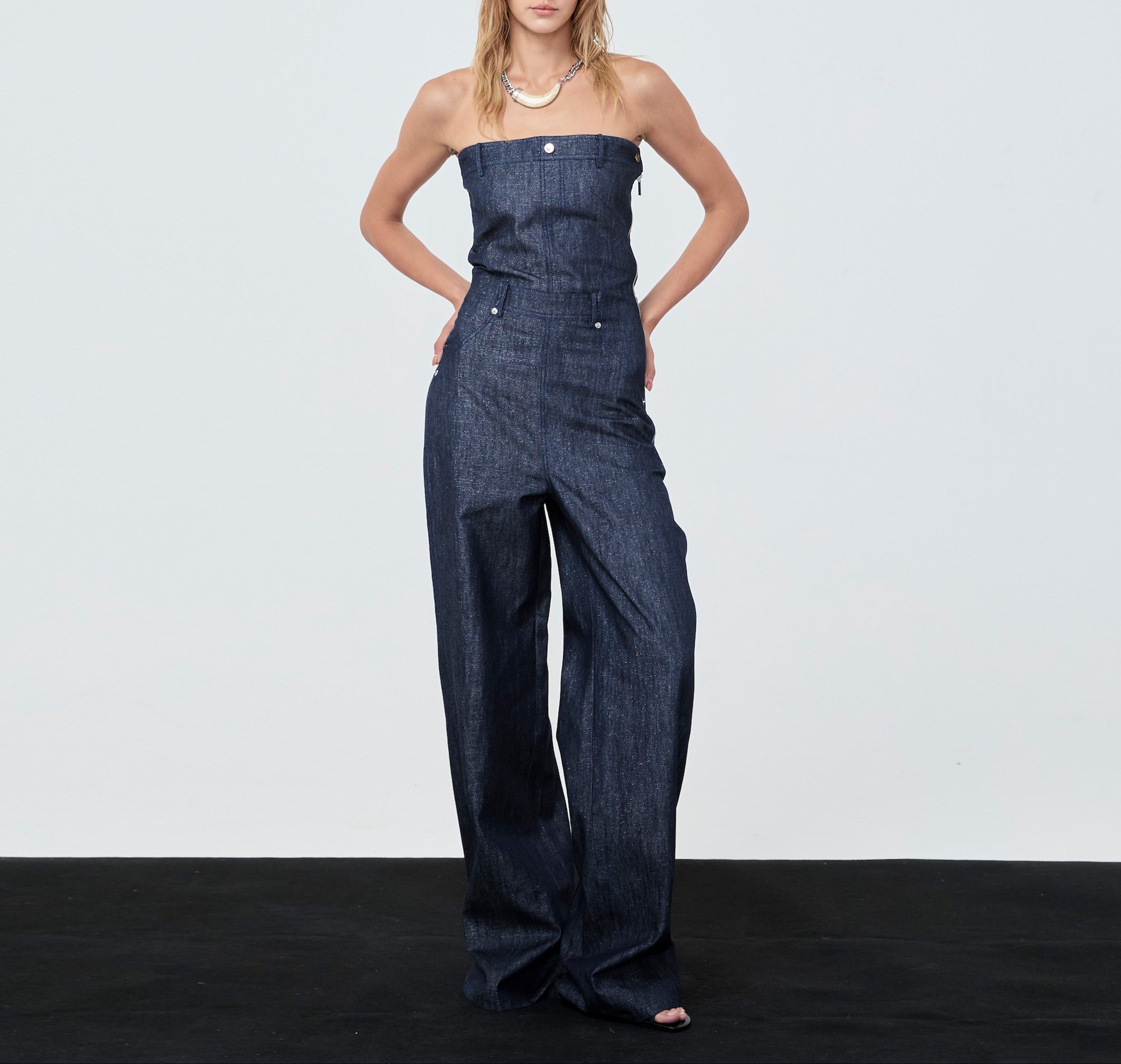 JUMPSUIT FW25 Glitter Denim