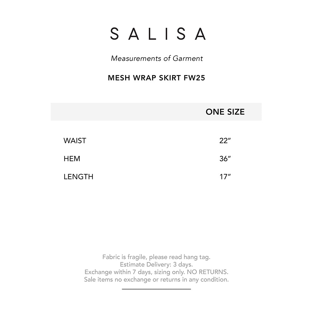 MESH WRAP SKIRT FW25