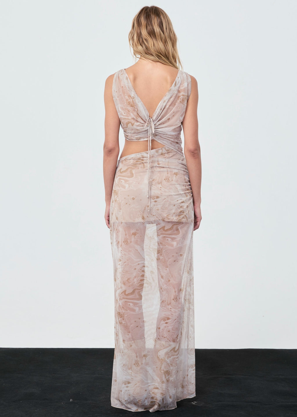MESH WATERCOLOR DRESS