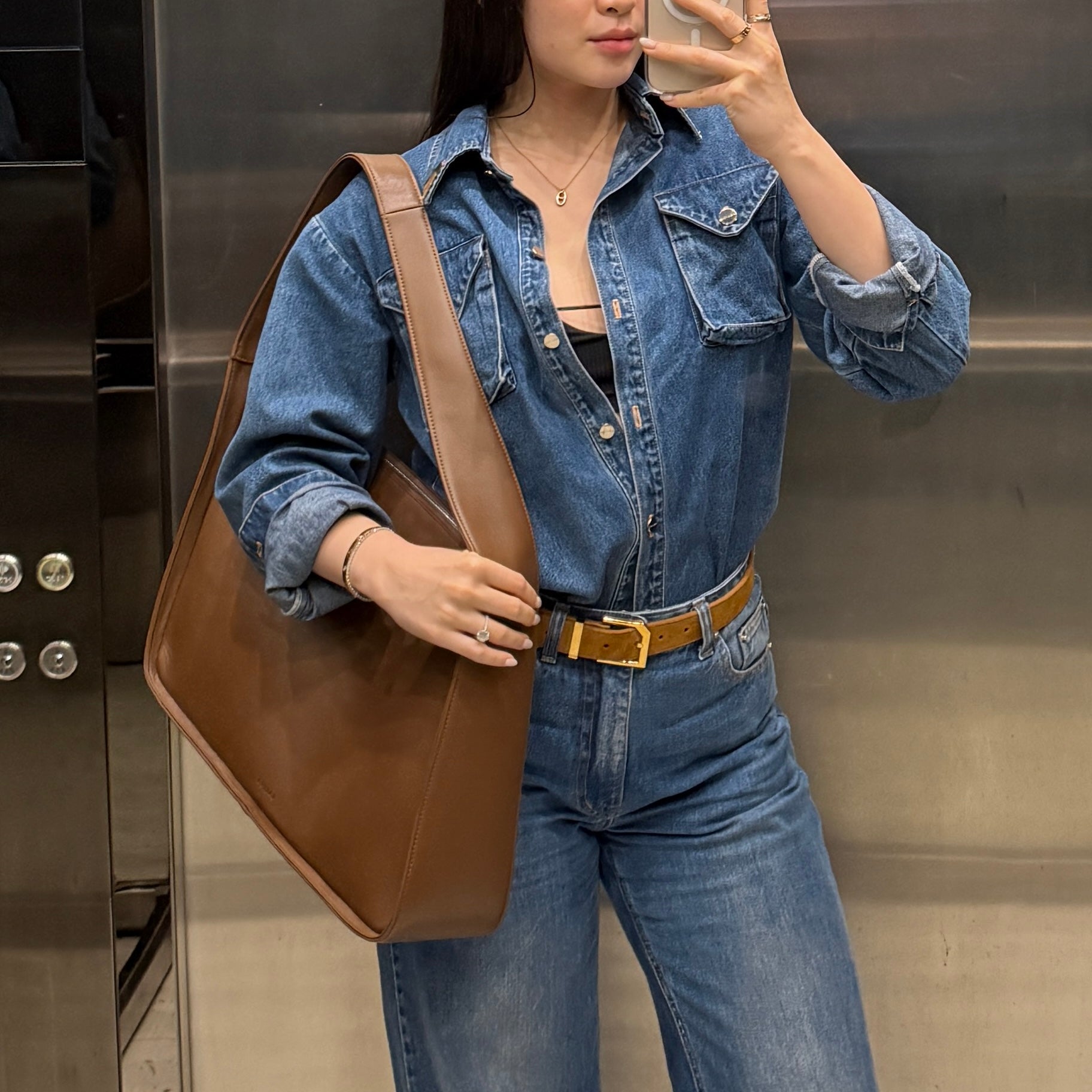 NOLITA BAG EXTRA LARGE Brown Calfskin