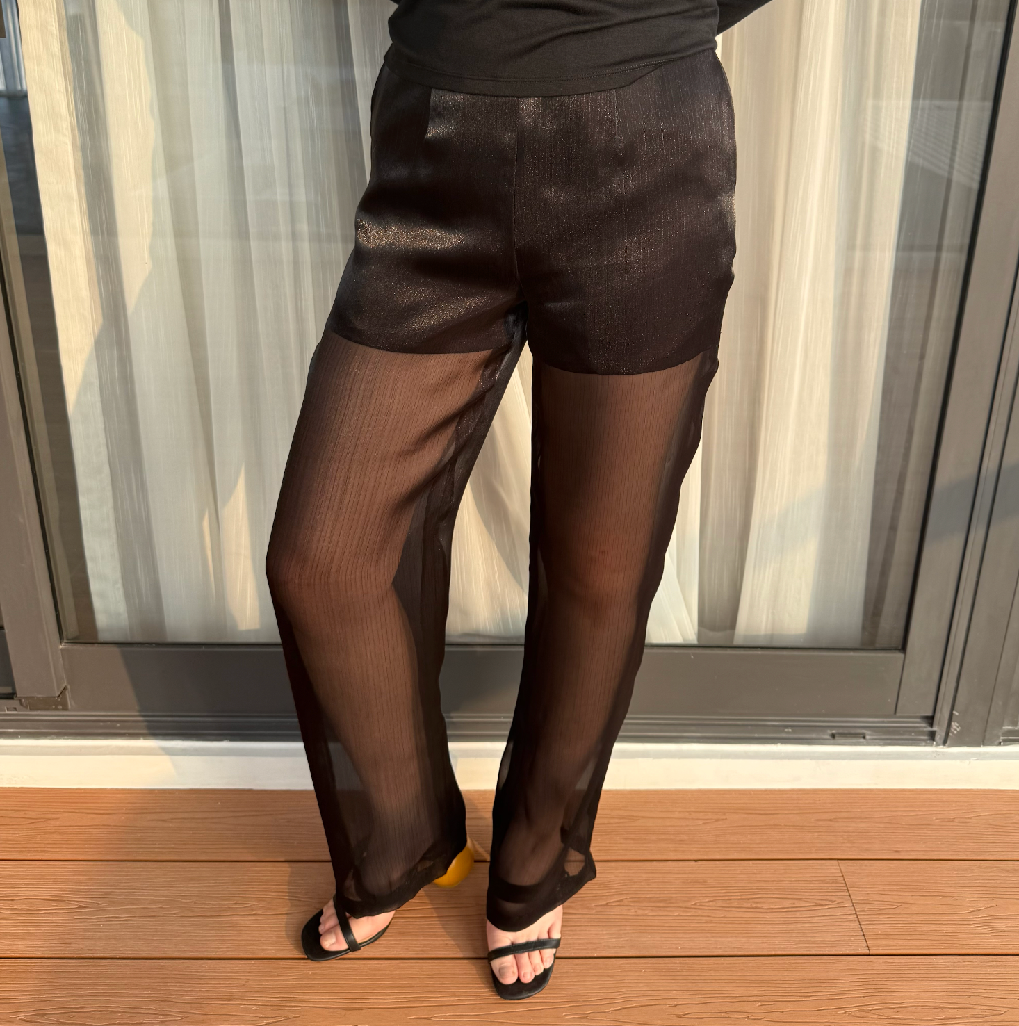 SHEER PANTS FW25  (Mid-High Rise)
