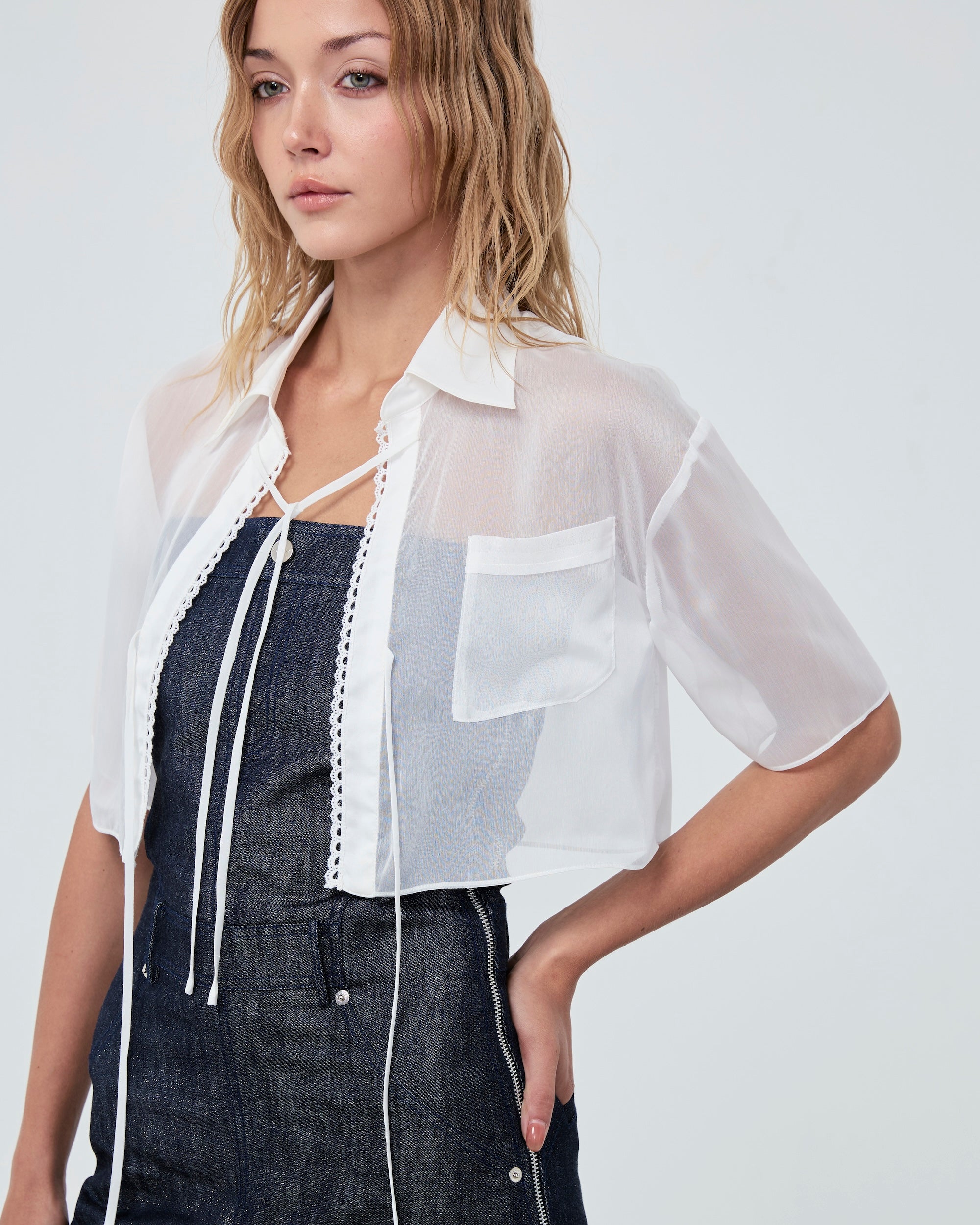SHEER SHIRT FW25 Crop