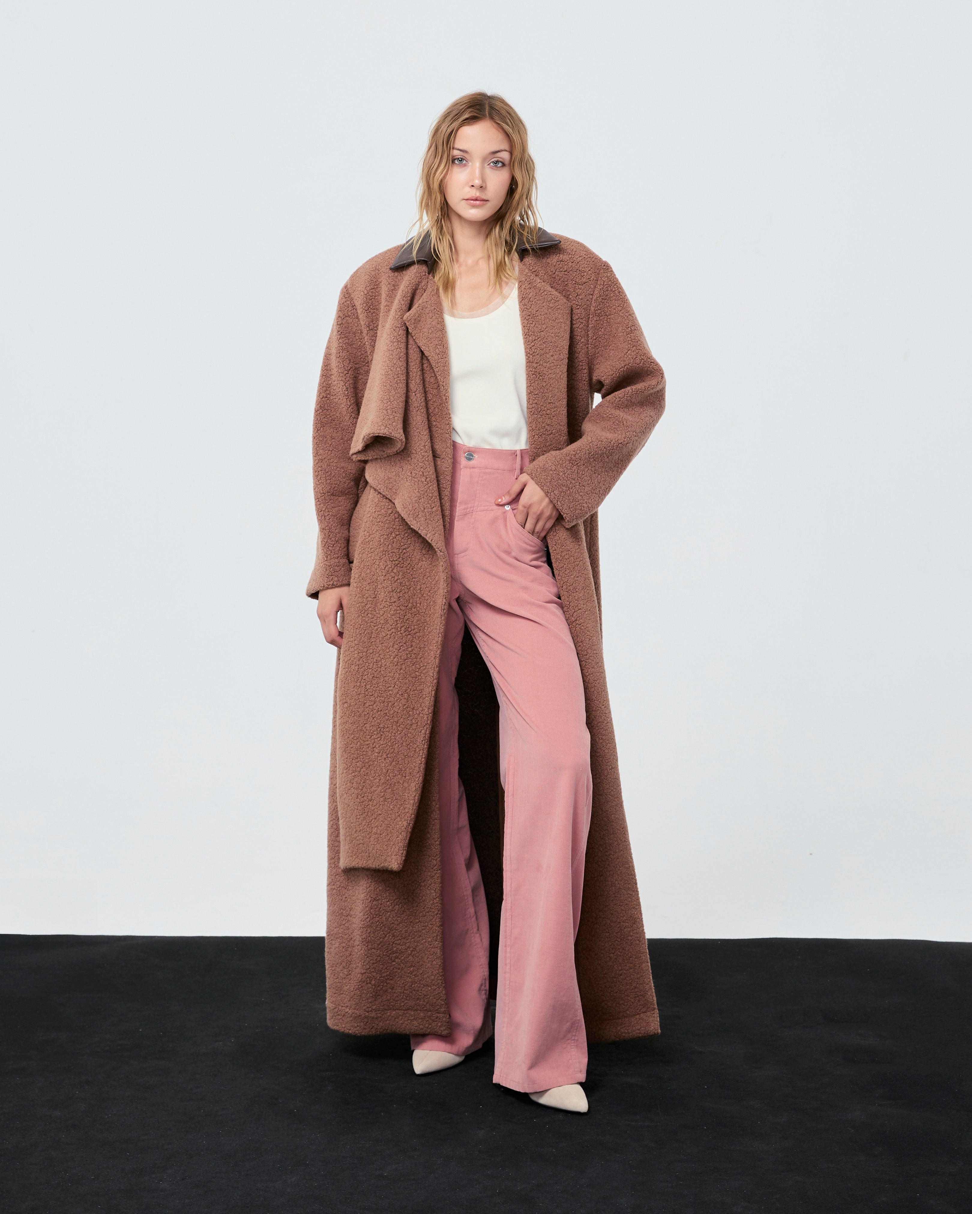 COAT FW25 Teddy Bear Brown