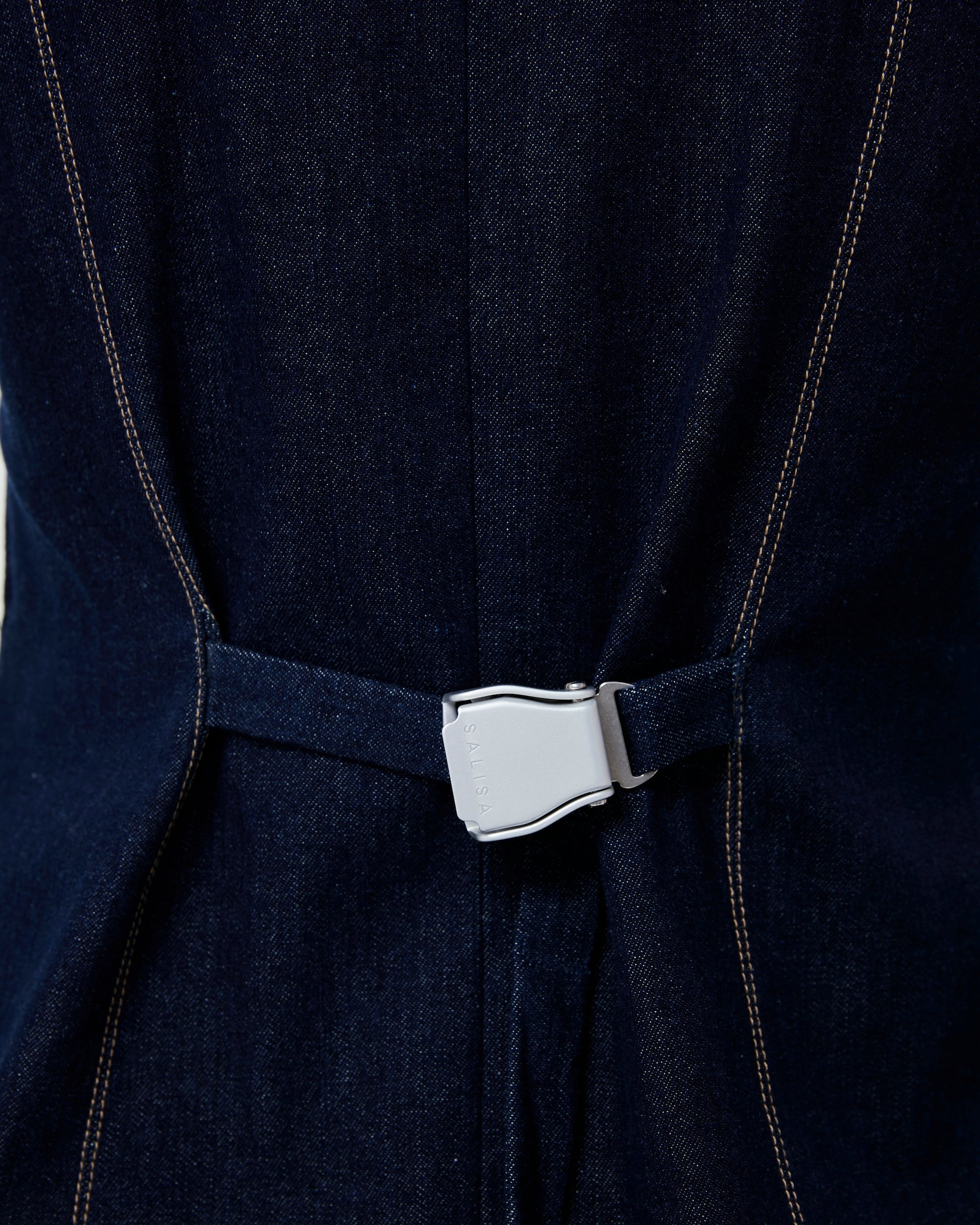 VEST FW25 Buckle Dark Denim