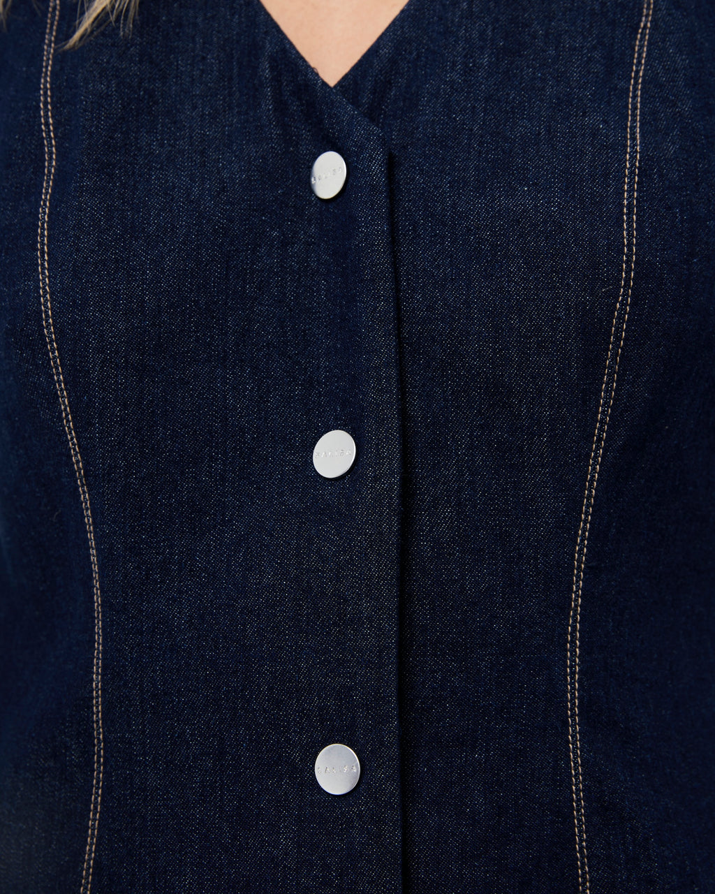 VEST FW25 Buckle Dark Denim