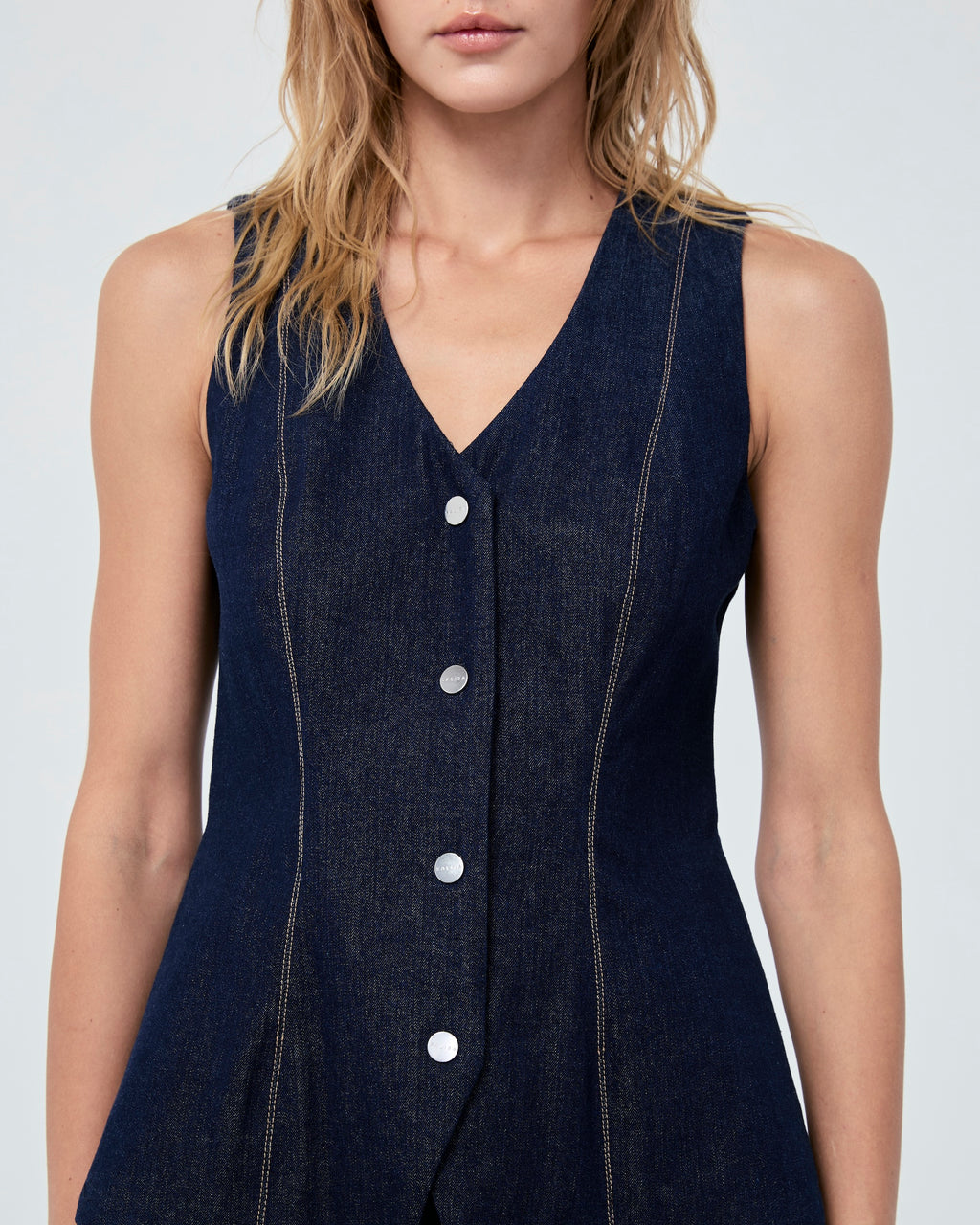 VEST FW25 Buckle Dark Denim