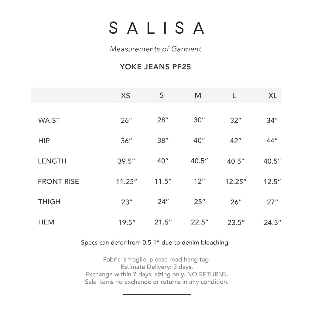 YOKE JEANS PF25 (Mid-High Rise)